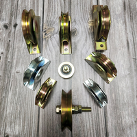 Roue de porte coulissante à roulement unique, Support interne de haute qualité, avec rainure en U/V/Y