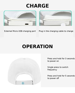 Casquettes de baseball lumineuses LED colorées en gros, recharge USB, style urbain, pour fêtes, Noël, festivals, événements musicaux - Product Image 6