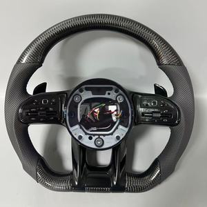 พวงมาลัยคาร์บอนไฟเบอร์รูปทรงแมลงปอสำหรับรถยนต์เมอร์เซเดสเบนซ์ C300 C200 <span class=keywords><strong>C180</strong></span> W204 W211 W177 W218 W213 W205 W447 E63 S63 C63 GLA45 SLC - Product Image 2