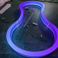 Letrero Luminoso LED Mini Personalizado de un Solo Color, Pantalla Estática, Control Remoto, IP54 Impermeable, Montaje en Pared, Alimentación CA