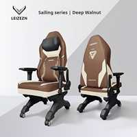 Chaise de jeu ergonomique avec support lombaire réglable, dossier haut inclinable pour joueurs PC/console et usage domestique/bureau