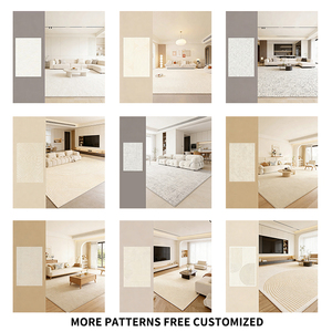 Tapis et carpettes géométriques imprimés style nordique à faible MOQ, en velours cristal, pour chambre à coucher et salon - Product Image 2