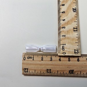 Mini cintas de satén de rayas blancas, Material de nailon de gran stock para accesorios de ropa, decoración de cajas y pequeños lazos de regalo - Product Image 5
