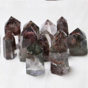 Vente en gros de cristaux naturels polis CrystalHola, quartz fantôme, pointe de 3-4 cm, tendance de la mode, cristal apaisant, décoration pour la maison, le bureau et la chambre - Product Image 6