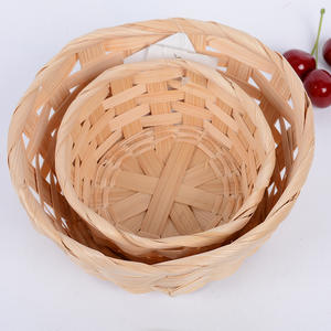 Juego de Cestas de Bambú Sostenible para Frutas |   Cestas de Almacenamiento Apilables para Exhibición en Tiendas y Uso Doméstico - Product Image 3