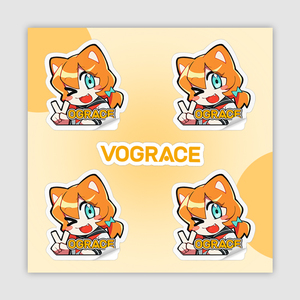 Vograce - Hoja de Pegatinas de Vinilo Autoadhesivas con Corte Kiss Cut, Decoración Encantadora para Diario, Impresión Personalizada - Product Image 1
