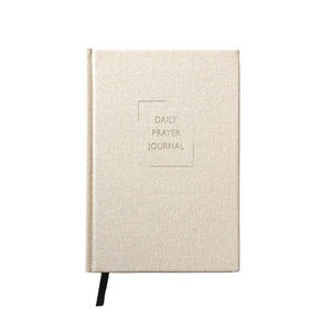 Custom Printed A5 Linen PU Leather Hardcover Monthly Planner Undated Daily Prayer Journal School Sewing Thermal Binding <strong>A4</strong> <strong>Diary</strong> - Product Image 3