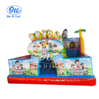 Chien de divertissement pour enfants gonflable commercial, saut d'air, château gonflable coulissant pour enfants, trampoline de parc gonflable