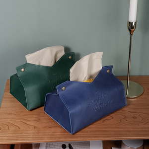 Tissue Box Nordic Style Leather Pull Out Tissues Living Room Home Use - Product Image 2