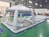 Île flottante gonflable avec combinaison de table et de canapé pour les fêtes de l'eau