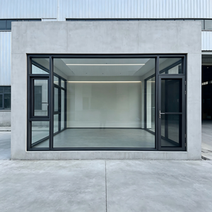 Fenêtre à battant en aluminium à cadre fin et à verre à haute efficacité énergétique Deioux avec verre rempli de gaz argon pour projet de bâtiment commercial - Product Image 1