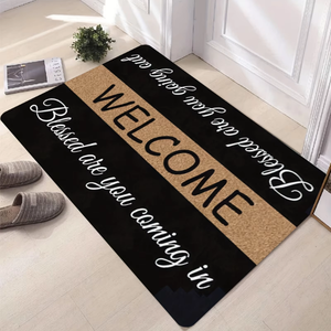 Alfombra de Baño Moderna y Sostenible con Patrón Abstracto Rectangular, de Goma Absorbente Antideslizante, Fácil de Cuidar, para Hogar y Hotel - Product Image 2