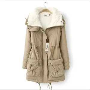 Vendita diretta in fabbrica Parka da donna cappotti giacche cappotto invernale giacca da donna in cotone di buona qualità