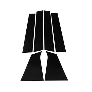 6 pièces voiture fenêtre pilier poteaux garnitures de porte couverture décoration <span class=keywords><strong>autocollant</strong></span> noir brillant pour Chevrolet Malibu 2016 2017-2021 - Product Image 1