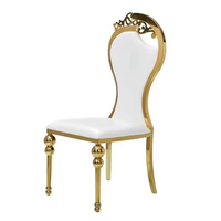 Chaise de mariée trône du roi en or Offre Spéciale chaise d'événement de luxe pour banquet de mariage