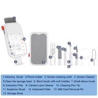 Kits de nettoyage multifonctionnels pour ordinateurs, brosses de nettoyage d'écran d'ordinateur portable, outils de nettoyage pour écouteurs, téléphones mobiles, claviers