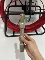 Caméra d'inspection de canalisations CCTV avec tête panoramique inclinable de 30 mm, câble de test de 50 m, écran de 10,1 pouces, HD 1080P, capteur CCD, carte mémoire, garantie 1 an