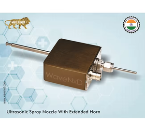 Buse de pulvérisation à ultrasons avec accessoire de mise en forme de l'air fonctionnant à 120 kilohertz en titane pour un revêtement de précision - Product Image 4