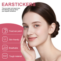 LMLTOP 1 Pack Correcteur d'oreilles cosmétique très vendu, Patchs d'oreilles d'elfe pour le soutien du lobe de l'oreille, Correction verticale pour le maquillage