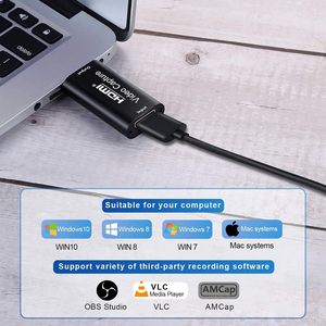 SY 4K cho HDMI <span class=keywords><strong>Video</strong></span> <span class=keywords><strong>Capture</strong></span> <span class=keywords><strong>Card</strong></span> trò chơi âm thanh Adapter cho HDMI để <span class=keywords><strong>USB</strong></span> <span class=keywords><strong>2.0</strong></span> cam liên kết thẻ cho Windows 4K/1080p Thiết bị ghi MP4 FO - Product Image 5