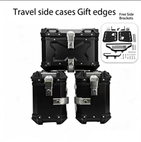 Accessoires Gratuits Universels 18L/25L/35L Sacoches Latérales de Moto en Alliage d'Aluminium Épaisses Étanches Résistantes aux Chocs Amovibles