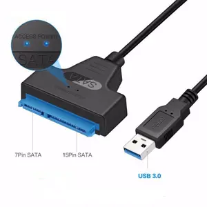 3.0 USB SATA 7 + 15 하드 디스크 변환 케이블 쉬운 드라이브 케이블 외부 포트 데스크탑 SATA 케이블