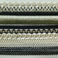 En gros Coloré Mille-pattes Chevrons Tissu Tresse Gimp Dentelle Ruban D'garniture pour Vêtements Rideau DIY Couture Accessoires