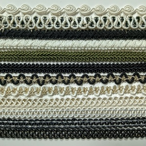 Venta al por mayor colorido ciempiés tela de espiga trenza <span class=keywords><strong>Gimp</strong></span> cinta de ajuste de encaje para ropa cortina DIY accesorios de costura - Product Image 3