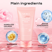 Masque facial peel-off au collagène hydrolysé, personnalisable avec logo OEM/ODM, masque de nuit, usine GMPC pour les marques de beauté