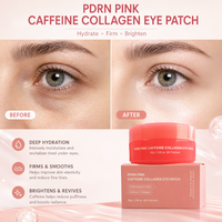 Patchs Gel Contour des Yeux au PDRN, Caféine et Collagène pour Cernes, Poches Sous les Yeux, Raffermissant, Anti-Âge, au Rétinol – Soin Coréen