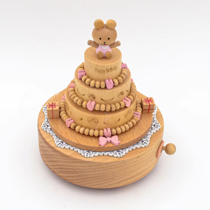 Tùy chỉnh bánh sinh nhật thiết kế Beech âm nhạc hộp với switch cho món quà sinh nhật - Product Image 2