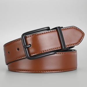 Cinturón de Cuero Vacuno de Alta Calidad para Hombre, Duradero, Giratorio, Reversible, de Doble Cara, Longitud Personalizable, para Estilo Casual o de Negocios - Product Image 6