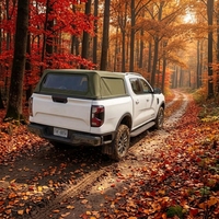 Capote souple pliable pour pick-up, en acier inoxydable, résistante à la pluie, au soleil et au gel, installation sans perçage pour Nissan Frontier
