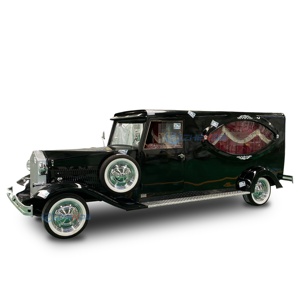 Factory Customized Vintage Black Coffin Carriage Horse Wagon Antique Electric Buggy Electric Funeral Horse Hearse - Product Image 1