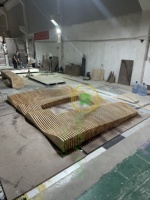 Fabricant d'art mural moderne en bois massif