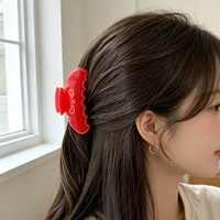 Nouvel Arrivage Pince à Cheveux Transparente Halloween Citrouille-Tête de Mort, Accessoire de Coiffure pour Chignon Arrière de la Tête pour Femme, Logo Personnalisé