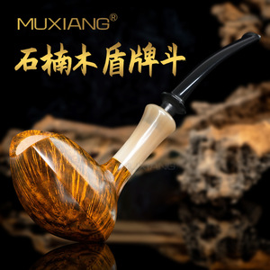Handmade Briarwood Pipe Freestyle Solid Wood 3mm Filter Core Tobacco Pipe for Men - Product Image 5