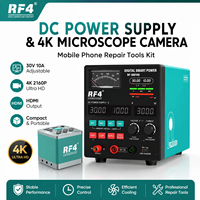 Kit d'outils de réparation de téléphone portable avec alimentation RF4 DC et caméra microscope 4K pour inspection de circuits imprimés et maintenance électronique
