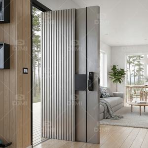 Porte <span class=keywords><strong>d</strong></span>'<span class=keywords><strong>entrée</strong></span> en acier <span class=keywords><strong>de</strong></span> sécurité espagnole avec serrure intelligente, charnière pivotante, porte <span class=keywords><strong>d</strong></span>'<span class=keywords><strong>entrée</strong></span> en aluminium - Product Image 4