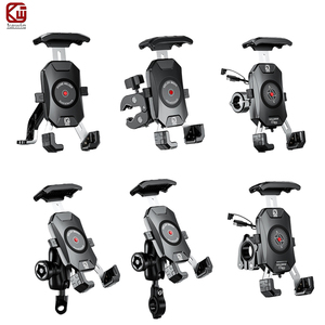 Soporte para <span class=keywords><strong>Teléfono</strong></span> Móvil <span class=keywords><strong>de</strong></span> Motocicleta Kewig con Cargador USB Tipo-C Inalámbrico <span class=keywords><strong>de</strong></span> 15W, Base Impermeable con Rotación <span class=keywords><strong>de</strong></span> 360° y Liberación Rápida con un Clic - Product Image 1