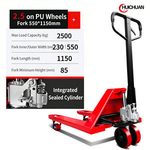 HELI 2500kg Manual Hydraulic Pallet Jack dengan Roda PU 2.5ton 3ton Truk Pengangkat Hidrolik untuk Konstruksi Pertanian - Product Image 2