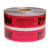 Cinta de advertencia detectable PE impermeable resistente a la intemperie impresa personalizada para cables de fibra óptica uso subterráneo