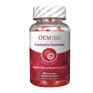 Gomitas de Arándano Enriquecidas con Vitamina C, Suplemento Dietético para el Apoyo de la Salud Urinaria para Mujeres - Product Image 1