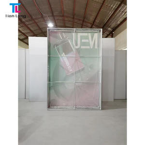 Portable Foldable 10*10 Feet Aluminum Alloy Mesh Light Box <b>Display</b> Stand Movable <b>Wall</b> for Wedding Artificial Flower Shop - Product Image 4