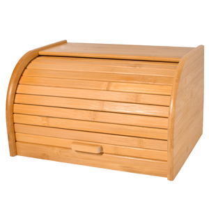 TAOTAOJU Storage Supplies Wholesale Baking Dessert Box Kitchen Countertop Storage Box Roll Top Bamboo Bread Box