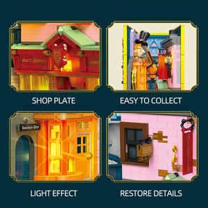 JIESTAR JJ9057 1940PCS Série de films Boutique de blagues <span class=keywords><strong>Weasley</strong></span> Modèle de blocs de construction technique Jouet éducatif Cadeau de fête - Product Image 5