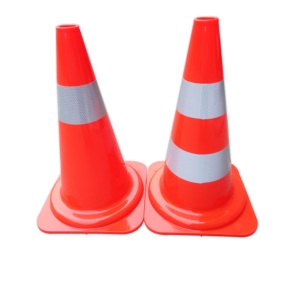 Vente directe d'usine, cône de signalisation routière en PVC pliable orange de 50 cm, vente en gros - Product Image 1