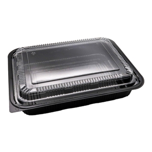 48Oz Big Capacity Eco Food Container Disposable Plastic Bneto Lunch Box For Adults