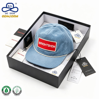 Gorras de Béisbol de Moda con Visera Plana de Pana y Cuerda, Fabricante de Gorras, Tendencia, MOQ Bajo, Personalización para Ropa Urbana Unisex