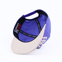 Gorra de Béisbol de Perfil Alto con Logotipo Bordado en 3D Personalizado al por Mayor, Estilo Estructurado de 5 Paneles, Diseño de Dos Tonos, Estilo Vintage Urbano
